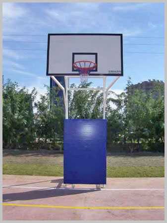 BASKETBOL POTASI DÖRT DİREKLİ TEKERLEKLİ FİBER POLİÜRETAN PANYALI 105X180CM