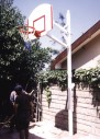 BASKETBOL POTASI TEK DİREK FİBER POLİÜRETAN PANYALI 90x120cm